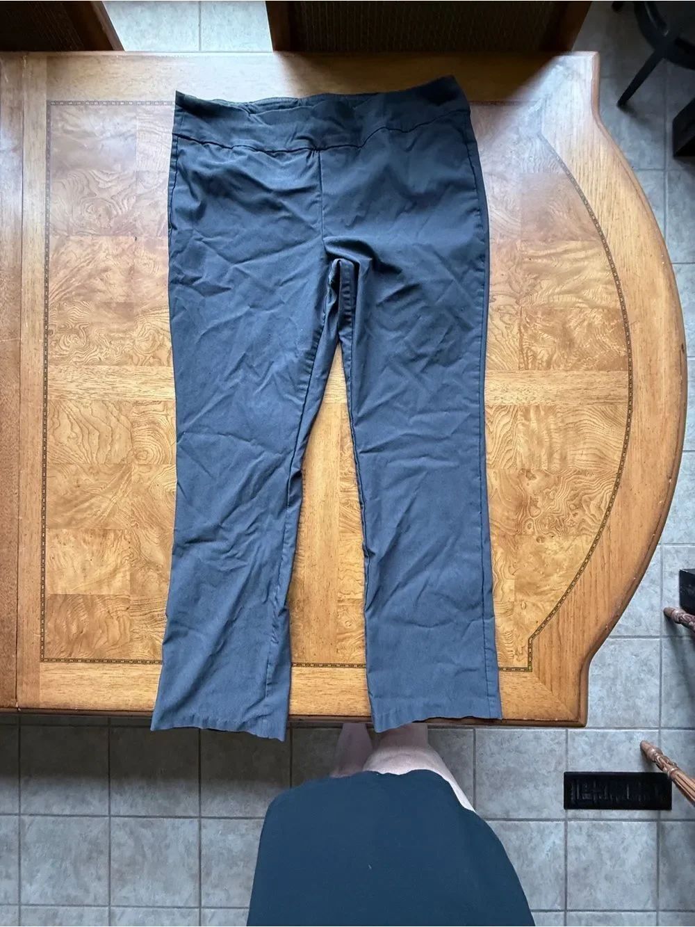 Tribal Charcoal Stretch Pull-On Pants